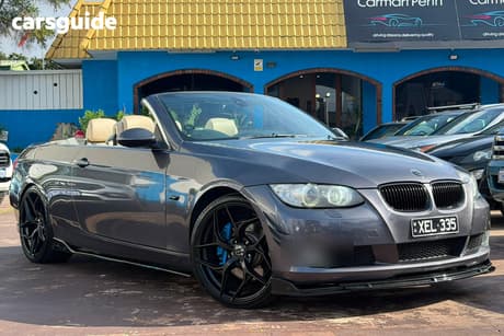 Grey 2008 BMW 335I Convertible