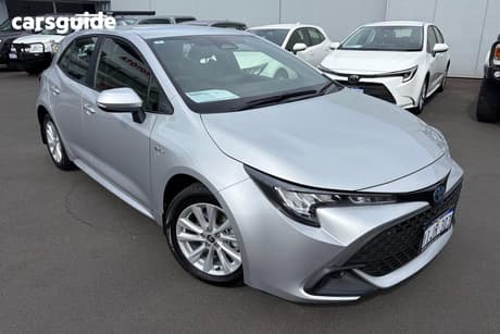 Silver 2025 Toyota Corolla Hatchback Ascent Sport Hybrid