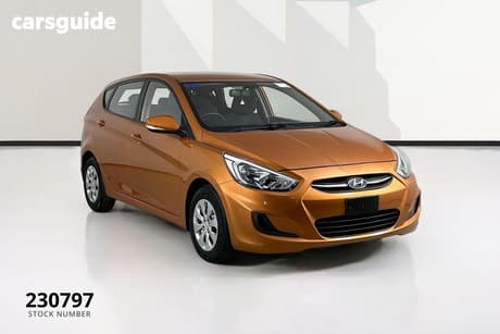 Orange 2015 Hyundai Accent Hatchback Active