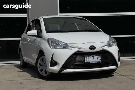 White 2019 Toyota Yaris Hatchback Ascent