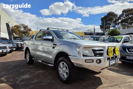 Silver 2014 Ford Ranger Dual Cab Utility Xlt 3.2 (4X4)