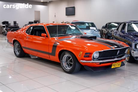 Orange 1970 Ford Mustang Hardtop