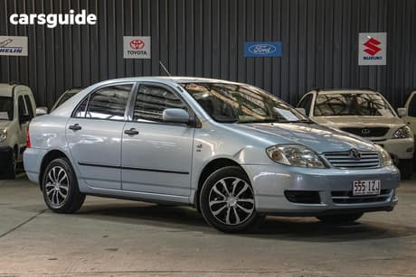 Blue 2005 Toyota Corolla Sedan Ascent