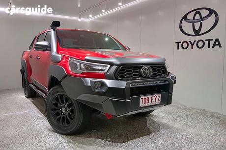 Red 2022 Toyota Hilux Double Cab Pick Up Rugged X (4X4)