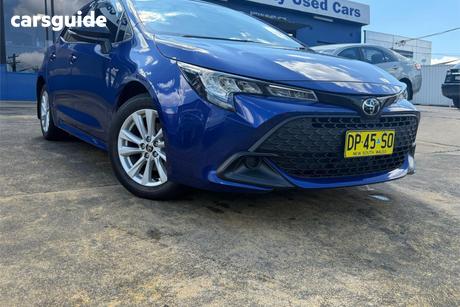 Blue 2026 Toyota Corolla Hatchback Ascent Sport Hybrid