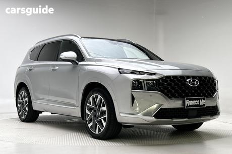Silver 2022 Hyundai Santa FE Wagon Highlander Crdi (Awd)