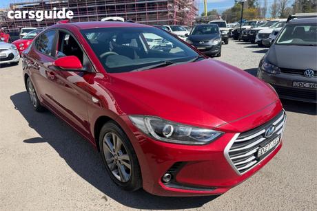 Red 2018 Hyundai Elantra Sedan Active