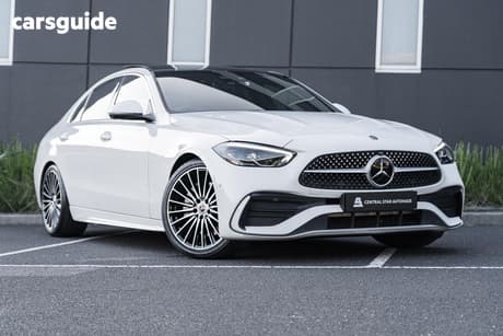 White 2022 Mercedes-Benz C300 Sedan Mhev