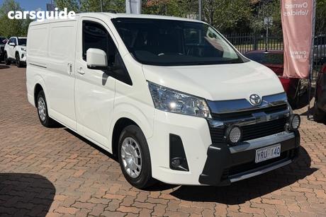 White 2019 Toyota HiAce Commercial