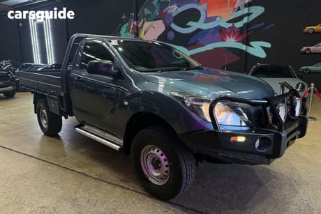 Blue 2017 Mazda BT-50 Dual Cab Chassis Xt (4X4)