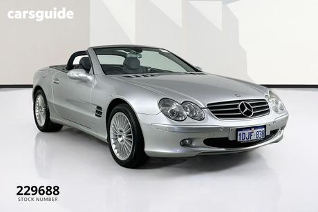 Silver 2002 Mercedes-Benz SL500 Convertible