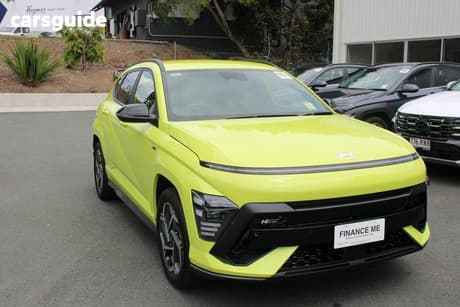 Yellow 2026 Hyundai Kona Wagon Hybrid Elite N Line