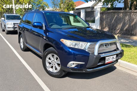 Blue 2012 Toyota Kluger Wagon Kx-R (4X4) 7 Seat
