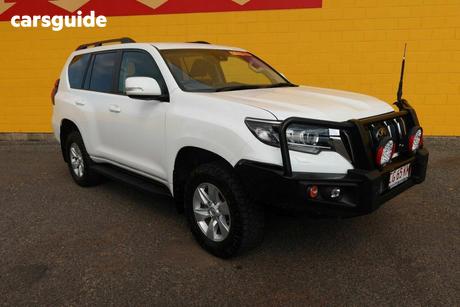White 2023 Toyota Landcruiser Prado Wagon Gxl Flat Tailgate