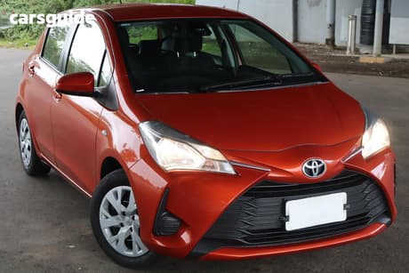 Orange 2019 Toyota Yaris Hatchback Ascent