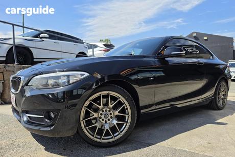 Black 2015 BMW 220I Coupe Sport Line