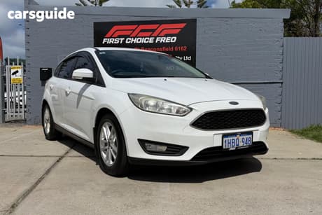 White 2017 Ford Focus Hatchback Trend