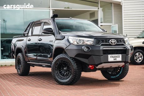 Black 2018 Toyota Hilux Dual Cab Utility Rugged X (4X4)