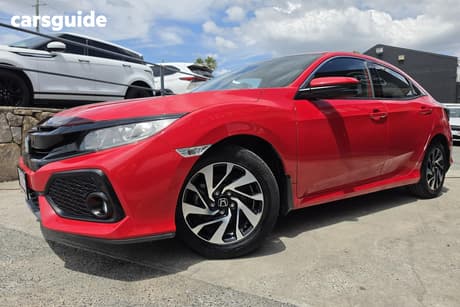 Red 2017 Honda Civic Hatchback Vti-S