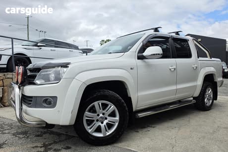 White 2015 Volkswagen Amarok Dual Cab Utility Tdi420 Highline (4X4)