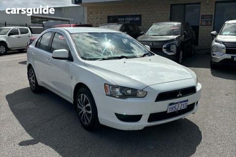 White 2009 Mitsubishi Lancer Hatchback Es Sportback