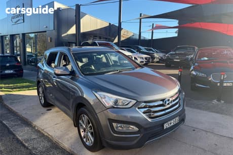 Silver 2014 Hyundai Santa FE Wagon Elite Crdi (4X4)