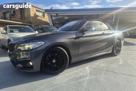 Black 2017 BMW 220I Convertible M Sport
