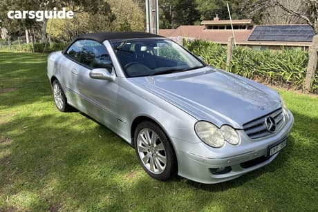 Silver 2007 Mercedes-Benz CLK350 Convertible