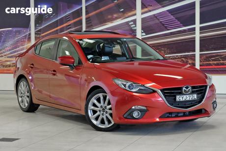 Red 2014 Mazda 3 Sedan Sp25 Astina