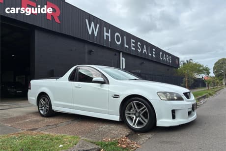 White 2009 Holden Commodore Utility Sv6
