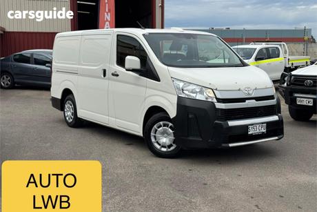 White 2021 Toyota HiAce Van Lwb