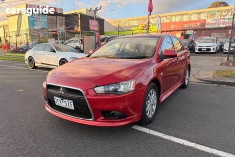 Red 2012 Mitsubishi Lancer Sedan Es