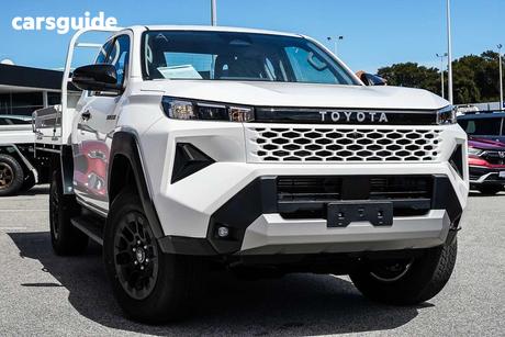 White 2026 Toyota Hilux X Cab Cab Chassis Sr (4X4)
