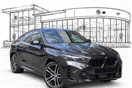 Black 2025 BMW X6 Coupe Xdrive40I M Sport Mhev