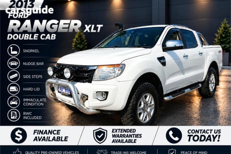 White 2013 Ford Ranger Dual Cab Utility Xlt 3.2 (4X4)