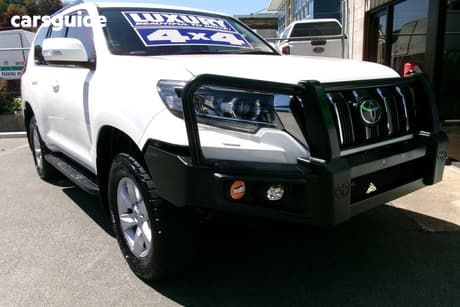 White 2021 Toyota Landcruiser Prado Wagon Gxl Flat Tailgate