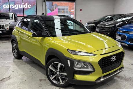 Yellow 2017 Hyundai Kona Wagon Launch Edition (Awd)