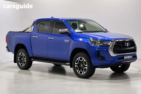 Blue 2021 Toyota Hilux Double Cab Pick Up Sr5 (4X4)
