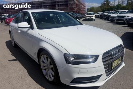 White 2014 Audi A4 Sedan 2.0 Tfsi Ambition Quattro