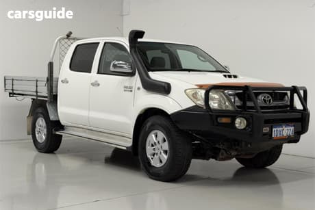 White 2009 Toyota Hilux Dual Cab Pick-up Sr5 (4X4)