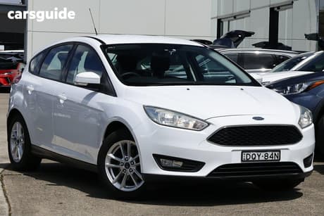 White 2017 Ford Focus Hatchback Trend