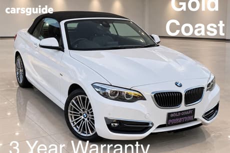 White 2018 BMW 220I Convertible Luxury Line