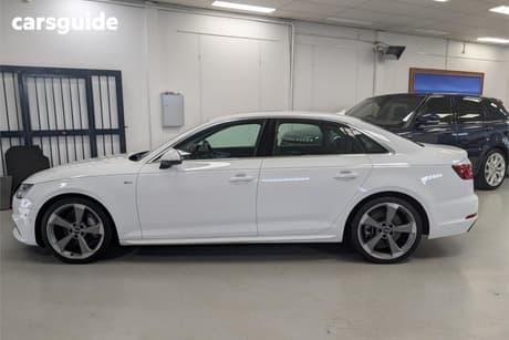 White 2018 Audi A4 Sedan 2.0 Tfsi Quattro S Tronic S Ln