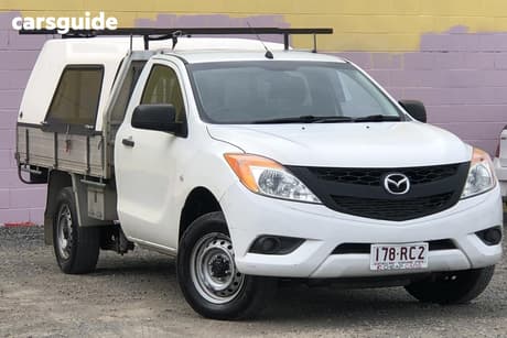 White 2012 Mazda BT-50 Cab Chassis Xt (4X2)