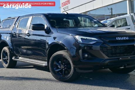 Black 2025 Isuzu D-MAX Crew Cab Utility X-Rider (4X4)