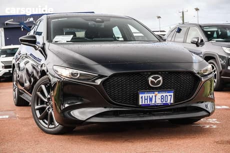 Black 2023 Mazda 3 Hatchback G20 Touring