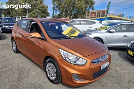 Orange 2016 Hyundai Accent Hatchback Active