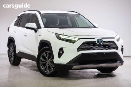 White 2024 Toyota RAV4 Wagon Gxl (Awd) Hybrid