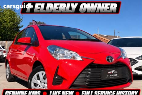 Red 2019 Toyota Yaris Hatchback Ascent