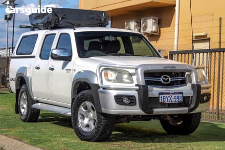 White 2010 Mazda BT-50 Dual Cab Pick-up Boss B3000 Sdx (4X4)